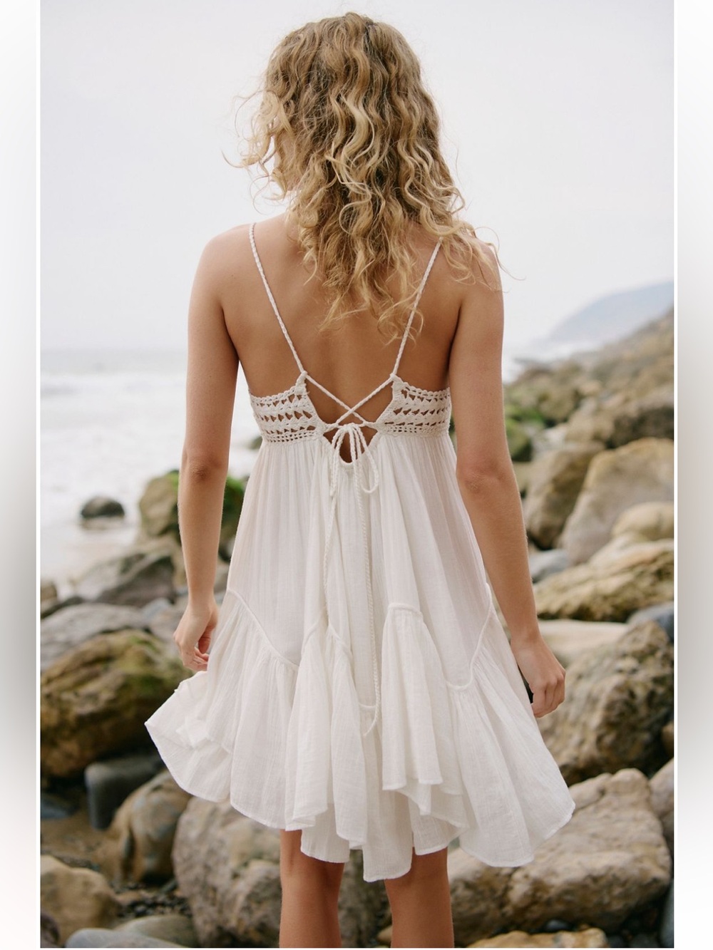 Free People Sandoll Cotton Mini Dress NWT S - Picture 8 of 14